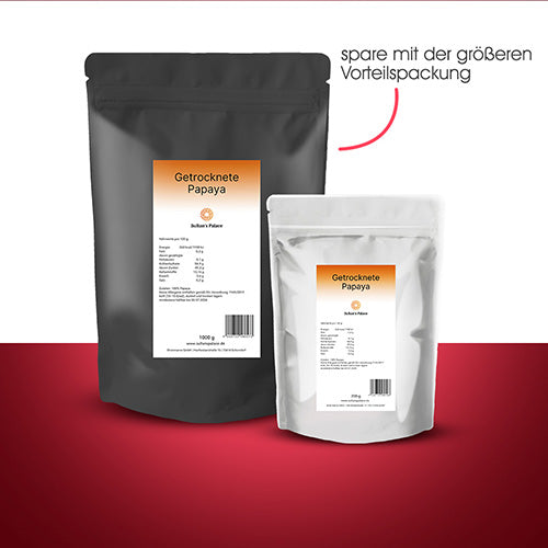Getrocknete-Papaya-Vorteilsgroesse